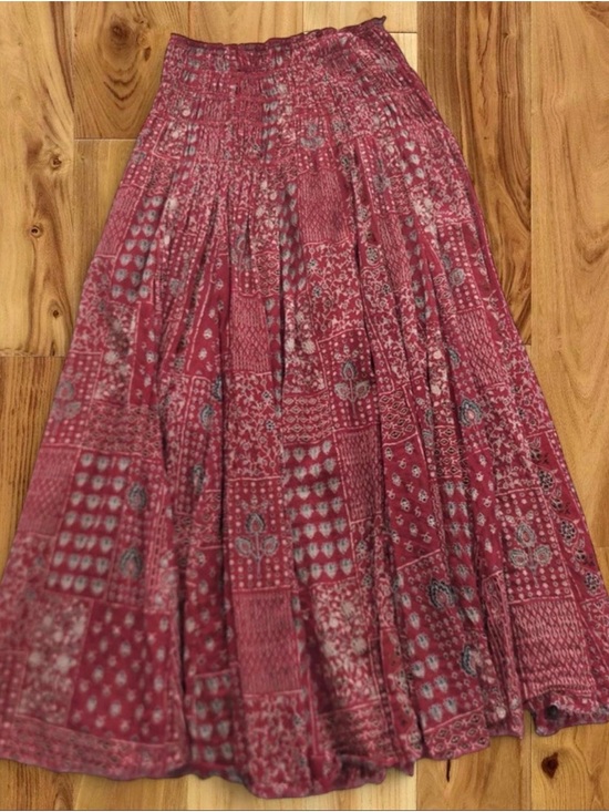 NATURAL LIFE Dresses & Skirts - NATURAL LIFE Pink Patchwork Print Maxi Skirt